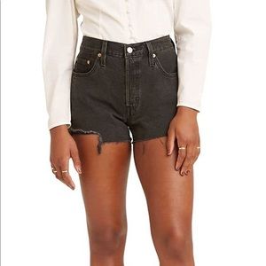 Levi Black Denim Shorts 27W